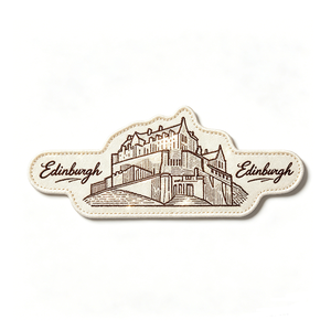 Parche Bordado de Edimburgo, Escocia, Circular, para Coser, de Tela Tejida, Decoración, Regalo - Product Image 3