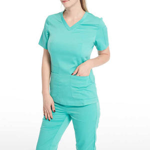 Uniformes de hospital para mujer y hombre de alta calidad, personalizados, 100% algodón, transpirables, del mejor fabricante. - Product Image 4