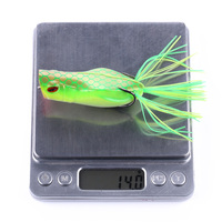 Vente chaude En Gros Pêche Doux Grenouille Leurre Basse Doux Corps Appâts 7CM 14G Grenouille Poisson-Chat Leurre