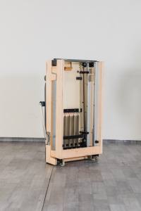 Reformer Pilates Pieghevole in Legno d'Acero, Struttura Compatta, Letto Portatile per Allenamento Pilates - Product Image 4