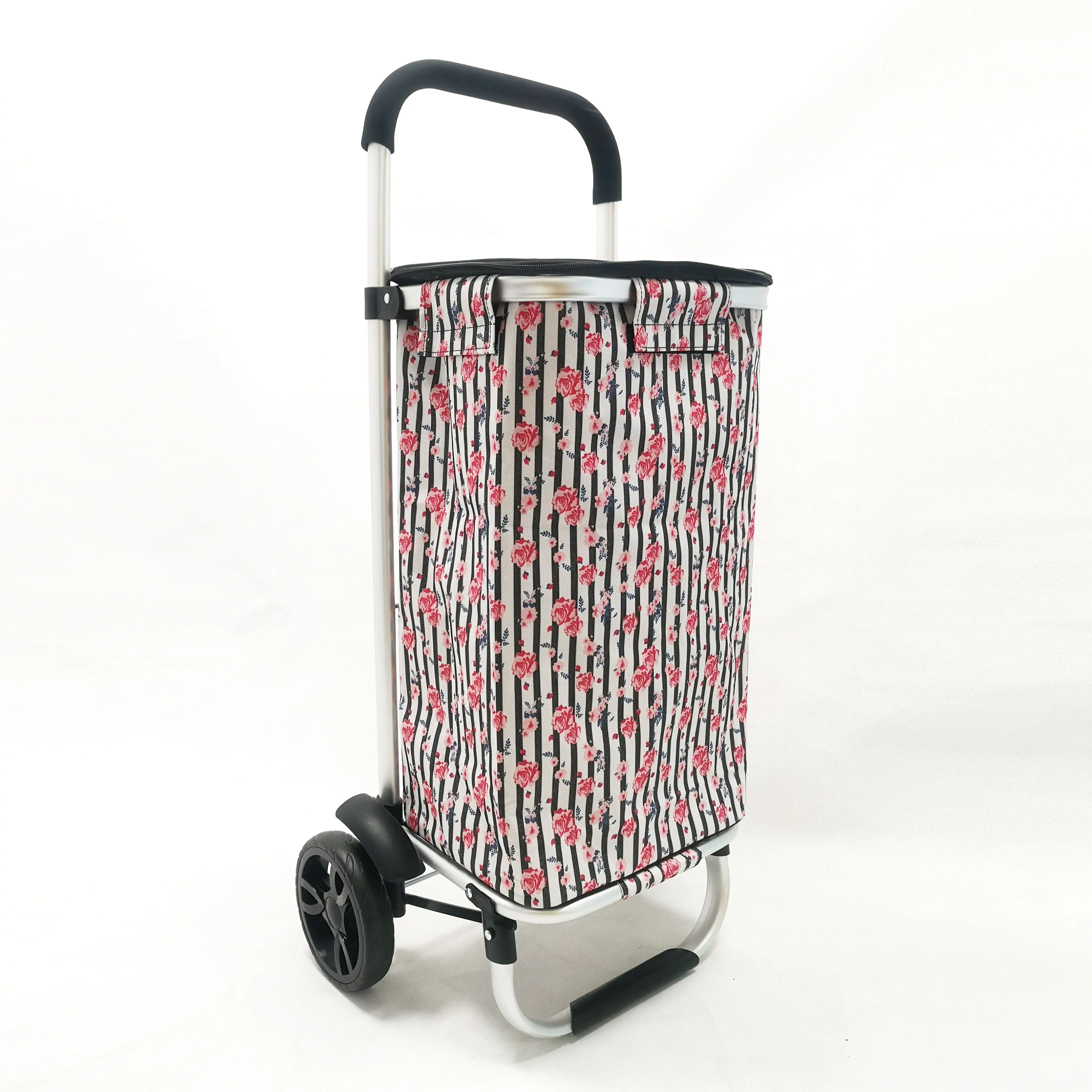 Tiansunshine — chariot de Shopping fourre-tout avec cadre en aluminium, sac en tissu, bagages à roulettes