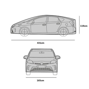 Kly Completo S M L XL Impermeabile e Protezione Solare PEVA Copertura Auto - Product Image 2