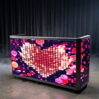 Cabine DJ pliable à écran LED pour différentes scènes, bars, clubs, fêtes, scènes de spectacle, activités commerciales