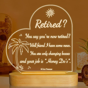 Lover Led Base de madera Tablero de mensajes de acrílico personalizado Luz Base de madera Lámparas Regalos de condolencia por la pérdida de un ser querido - Product Image 1