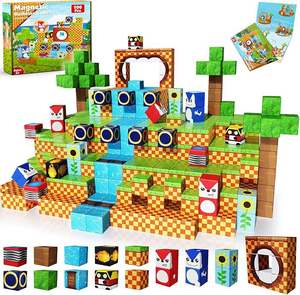 Set di Blocchi Magnetici da Costruzione, <span class=keywords><strong>Gioco</strong></span> di Cubi Magnetici per Bambini, Ragazzi e Ragazze, Regalo Perfetto per Natale e Compleanno - Product Image 2