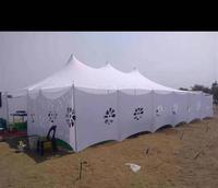 Tente de réception en aluminium robuste et imperméable pour mariage, avec parois latérales en tissu imprimé, logo personnalisable