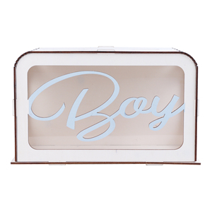 Custom Decoration Envelope Personalized Rustic Wooden <b>Card</b> <b>Box</b> <b>for</b> Baby Shower Party - Product Image 3