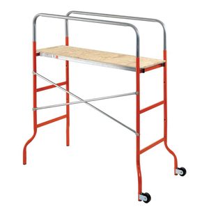 Échafaudage Supermini 144x62x142 cm en acier avec roues, charge maximale 120 kg, hauteur de travail 3,06 m - Product Image 1