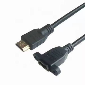 HDMI 4K * 2K 60Hz Nam để HDMI nữ 0.3m 1.5m vít tường gắn bảng điều khiển gắn kết 2.0 cáp mở rộng nữ - Product Image 4