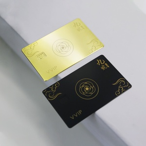 Tarjetas de Membresía VIP Inteligentes de Acero Inoxidable Imprimibles, Tarjetas de Visita Metálicas con Chip NFC Dorado, Personalizables con Impresión - Product Image 4