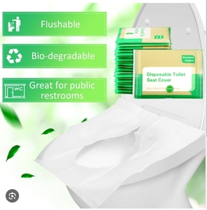 Grande remise Housse de siège de toilette jetable hygiénique pour salle de bain Pack de voyage Protection personnelle douce - Product Image 6