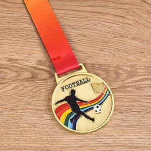 Medallas de Metal Personalizadas al por Mayor para Partidos de Fútbol, Medallas de Premio de Oro, Plata y Bronce, Premios Empresariales de Aleación de Zinc - Product Image 3