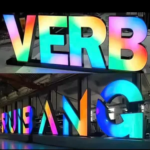 Letrero <span class=keywords><strong>de</strong></span> Letras con Iluminación Frontal LED RGB 3D Personalizado, Letras Iluminadas <span class=keywords><strong>de</strong></span> Colores <span class=keywords><strong>de</strong></span> Ensueño para Decoración <span class=keywords><strong>de</strong></span> Bares, Clubes <span class=keywords><strong>y</strong></span> Negocios, Letrero Acrílico con Iluminación Frontal - Product Image 4