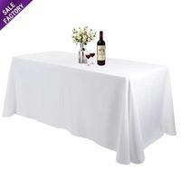 Nappe Jacquard damassée Banquet Restaurant maison fête mariage rectangulaire église blanc couverture de Table tissu pour mariage