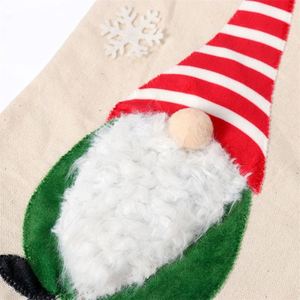 Calcetín Navideño Personalizado con Nombre Bordado Estilo Nórdico, Calcetín Grande para Colgar con Diseño de Papá Noel sin Rostro, Bolsas de Regalo - Product Image 6