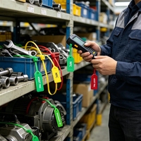 Autocollant intelligent NFC personnalisé RFID 25 mm avec 144 mémoires et 100 000 cycles de réécriture pour le suivi des événements bibliothécaires et du mobilier