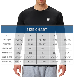 Camicie da uomo leggere a rapida asciugatura da uomo camicie da bagno con protezione solare UV a maniche lunghe - Product Image 2