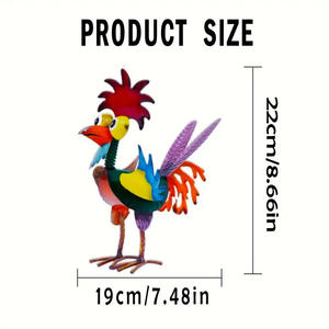 Venta al por mayor <span class=keywords><strong>de</strong></span> suministros <span class=keywords><strong>de</strong></span> jardín Rock Rooster Boots Venta Standing Cranes Decor Large Metal Rooster Bird Art Lawn Ornament Garden - Product Image 3