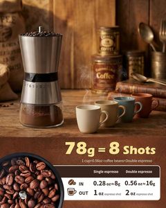 เครื่องบดกาแฟมือหมุน IF Design Commercial Black Set ปรับระดับได้ พร้อมโลโก้  ใบมีดเซรามิก สแตนเลสสตีล - Product Image 3