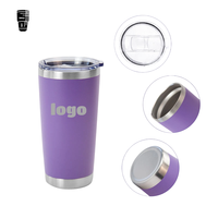 Vente en gros de tasses à café isothermes en acier inoxydable de 20 oz, pour les voyages, avec logo personnalisé