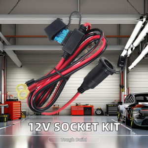 15A cầu chì tự động xe Adapter xì gà cho Xe máy điện TỬ 12V Thuốc lá nhẹ hơn ổ cắm với dây giày - Product Image 2