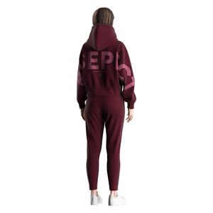Ensembles de sweats à capuche courts chics pour femmes, légers mais chauds, en tissu mélangé polyester et élasthanne, pour un usage quotidien décontracté - Product Image 3