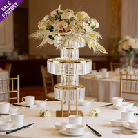 Décorations modernes pour centres de table de mariage, support à fleurs simple en cristal acrylique pour événements et cérémonies