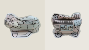 Voiture gonflable à colorier soi-même : Peignez et décorez votre propre véhicule sans dégâts – Activité créative extérieure pour enfants, cadeau idéal pour la piscine - Product Image 3
