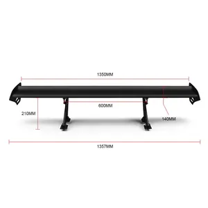 Aileron arrière déflecteur de vent pour berlines, style becquet de coffre, aileron de toit, lèvre de spoiler, diffuseur de modification, plaque de protection, décoration extérieure - Product Image 3