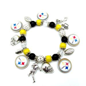 2026 Nieuwe Aanwinsten 32 Voetbalteams Sport Rekbaar Charm Armband Voetbal Basketbal Armbanden Sieraden Sport Team Armband - Product Image 5