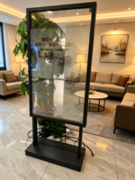 Écran OLED Transparent IA de 55 pouces avec support d'animation tactile 10 points intégré pour magasin et ascenseur