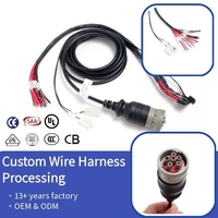Faisceau de câblage automobile, connecteur femelle SAE J1939, interface Molex 43025, conducteur en cuivre nu, isolation en PVC, 1 mètre, 220V
