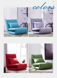 Sofá cama pequeño de tela plegable para sala de estar, individual, futón - Product Image 2