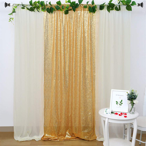 Contesto di tende di paillettes in oro chiaro staccabile 4ft X 6ft sfondo di alta qualità con pannello attivo per il nuovo arrivo - Product Image 3