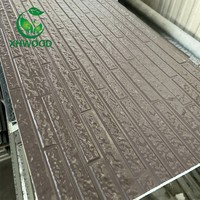 Panneau d'isolation sandwich en métal décoratif gaufré et sculpté, panneau mural en PU pour la décoration de façade