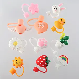 6 PCS Christmas Xmas Gift Straw Cover Caps for Stanley 30&40 Oz