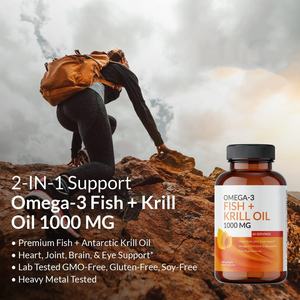 Омега-3 софтгелевые капсулы типа EPA & <span class=keywords><strong>DHA</strong></span>, антиоксидантный усилитель иммунитета и поддержка здоровья сердца для взрослых - Product Image 4