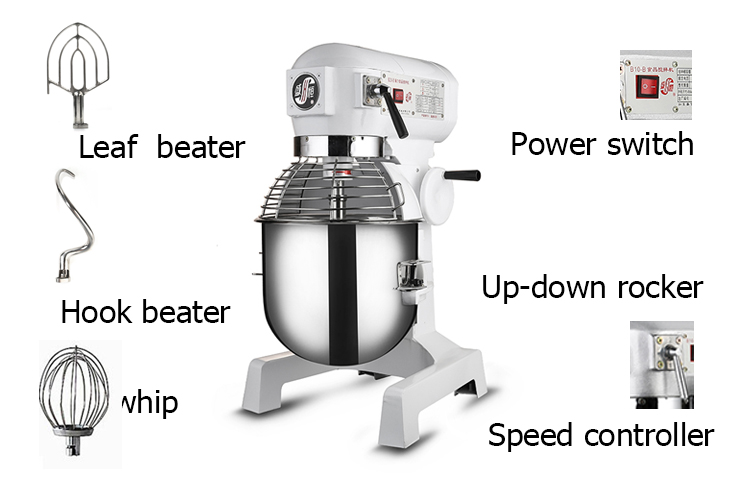 Коммерческий Планетарный Миксер для торта B20, пищевой миксер