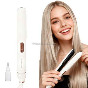 <span class=keywords><strong>Lisseur</strong></span> de cheveux de haute qualité pour femmes avec écran numérique LED, panneau en céramique, fonction <span class=keywords><strong>vapeur</strong></span> pour des cheveux lisses - Product Image 3