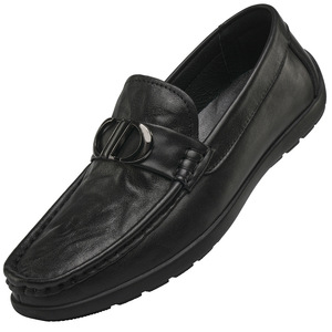 Mocasines para hombre de cuero genuino con punta cuadrada, zapatos cómodos sin cordones, zapatos casuales de vestir para primavera - Product Image 4