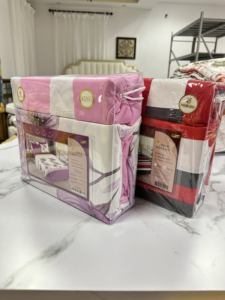 Ensemble de literie 6 pièces, drap-housse imprimé 100% <span class=keywords><strong>coton</strong></span>, taille king, avec taies d'oreiller, pour chambre à coucher, maison, hôtel - Product Image 2