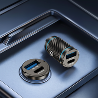 Adaptador de Corriente QC3.0 PD3.0 18W/36W Mini Puerto USB Tipo-C Ecológico de Carga Rápida, Enchufe para Encendedor de Cigarrillos, USB para Teléfono Móvil