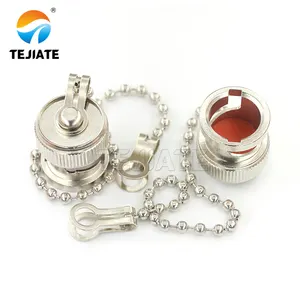 BNC female jack dust cap with the chain protective caps bayonet coupling rf coaxial connector cap