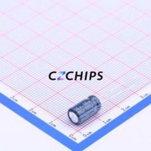 Condensateur électrolytique en aluminium à montage traversant ECR1CBK101MLL063011, montage traversant, D6.3xL11.5mm 100uF 20% 16V 2.5mm - Product Image 2