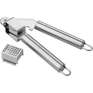 Offre Spéciale : Ensemble Presse-ail Manuel en Acier Inoxydable avec Éplucheur et Brosse à Ail - Product Image 1