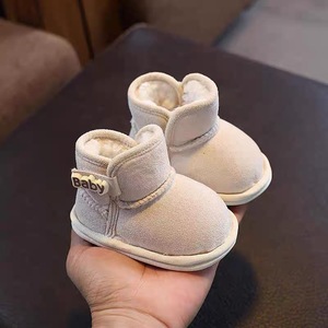 Botas de nieve cálidas para bebé, zapatos antideslizantes con forro polar para primeros pasos, de 0 a 6-13 meses, para otoño e invierno - Product Image 4