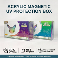 Boîte de collection ultra-premium en acrylique personnalisée avec protection UV pour TCG 30th Celebration, boîte de présentation en acrylique pour collectionneur UPC