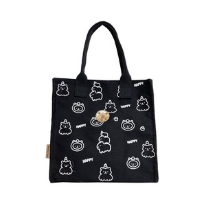 Bolsa de lona portátil con cremallera impresa personalizada para mujer, bolsa reciclable de viaje y compras con logotipo popular incluido - Product Image 4