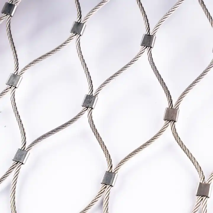 Source Filet à mailles de corde métallique en acier inoxydable