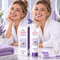 Dentifrice blanchissant personnalisé OEM, marque privée, pour dents sensibles, nettoyage doux, menthe coco, vente en gros usine, 120g